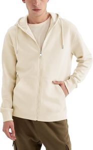 Nouvel Arrivage Service OEM Sweat à Capuche Zippé Confortable pour Homme 100% Coton à Manches Longues, Col Incurvé avec Bande, Couleur Unie, Bangladesh - Product Image 3