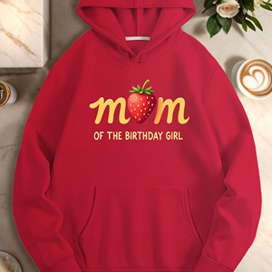 Sudaderas con capucha casuales de mamá con fresa o mujer - Product Image 2