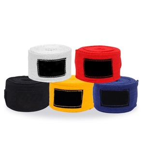 Bandages de boxe personnalisés 2025 avec logo, style élastique, en nylon-coton, antidérapants, support de poignet, modèle Gym - Product Image 2