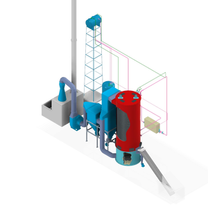 Chaudière à Huile Thermique à Biomasse Économe en Énergie, Haute Efficacité, à Tubes Fluide, Haute Pression, Système Vapeur PLC 300°C 1-8 MkCal - Product Image 1