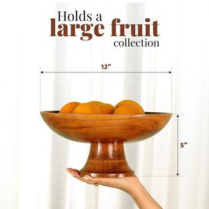 Cuenco de madera hecho a mano estilo Wabi Sabi, artesanía de madera sin recubrimiento para servir alimentos - Product Image 5