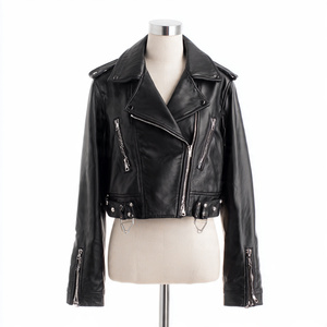 Veste en cuir de style Genz de haute qualité, très élégante et cool - Product Image 5