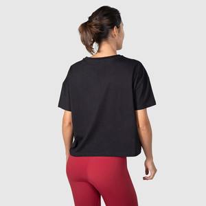Best Design Women's Slim Fit Casual <b>Top</b> T-shirt with Logo Spandex/Cotton Blend Anti-Pilling Wholesale Shirts - Product Image 4