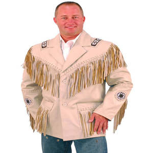 แจ็คเก็ตหนังกลับสไตล์คาวบอยตะวันตก พิมพ์โลโก้ตามสั่ง แขนยาว ปรับแต่งได้ - Product Image 3