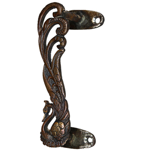 Bulk Handmade <b>Brass</b> Peacock Cabinet Handle Dark Bronze Antique Design Vintage <b>Drawer</b> Dresser Wardrobe Door <b>Pull</b> Wholesale - Product Image 2