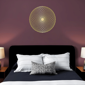 Arte Murale Geometrica 3D Circolare Minimalista per Soggiorno - Decorazione Moderna di Lusso (CIFbuy) - Product Image 4