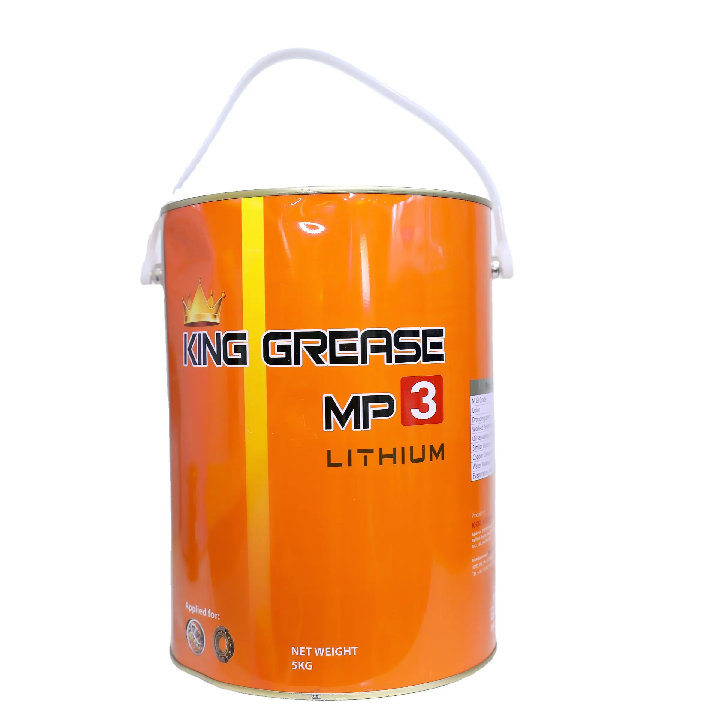 REI GREASE MP3 Lithium Vietnam, longa vida útil e baixo preço para aplicações industriais. Graxa lubrificante
