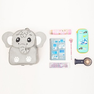 Cartoon Kindergarten <b>Children</b>’s <b>Backpack</b> Cute Animal Design Leather Gray Elephant Bag - Product Image 6