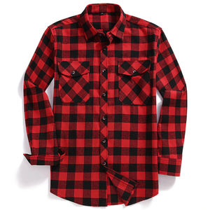 Chemise en flanelle rayée pour homme, dernière mode, 100% coton, manches longues, décontractée, saison hivernale, vente en gros, OEM, haute qualité, personnalisée - Product Image 4