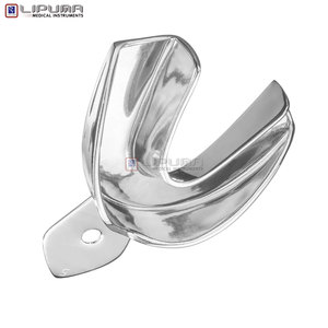 Plateau d'empreinte dentaire de qualité supérieure avec bordure S Perf. (Inférieur, D) Acier inoxydable réutilisable autoclavable orthodontique - Product Image 6