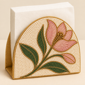 Housse de boîte à mouchoirs perlée en forme de tranchette de pizza, porte-serviettes brodé, décoration de table sur le thème alimentaire, pour restaurant, café, vente en gros, décoration d'ambiance pour la maison - Product Image 6