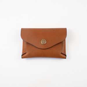 Tarjetero de Cuero Genuino Minimalista Hecho a Mano, Diseño Vintage, Unisex, Sin Costuras, Personalizado, LSSW-0013C - Product Image 1