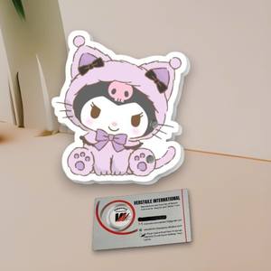 Plaque à cils magnétique en acrylique personnalisée Hello Kitty chat violet, outils de fabrication de cils, cœur, diamant, logo personnalisé, couleur, beauté - Product Image 5