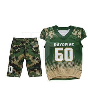 เสื้ออเมริกันฟุตบอล ผ้าตาข่ายพรีเมียม ทรง unisex สำหรับผู้ใหญ่ แขนสั้น ระบายอากาศได้ดี ไซส์พลัส คอสูง แห้งเร็ว ปรับแต่งได้ - Product Image 1