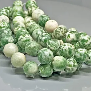 Natural Matte <b>Tree</b> Agate 6mm Smooth Round A Grade Gemstone Beads Strand Jewelry Making Wholesale - Product Image 4