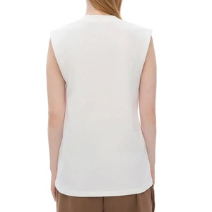 T-shirt de course ample blanc pur non transparent à épaules larges pour filles, anti-frottement, pour femmes, idéal pour les coureuses de montagne - Product Image 6