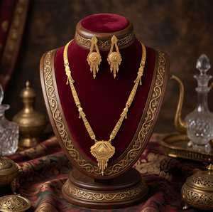 Divyoro Ornate Gold Plated Mangalsutra <b>Statement</b> <b>Necklace</b> with Tassel Pendant Ethnic Wedding Jewelry for Women Hinduism - Product Image 2