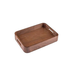 Plateau de service en bois modèle 2 de qualité supérieure, vaisselle de haute qualité pour servir des aliments, des boissons, du café, du thé, du jus, de l'eau, des collations - Product Image 1