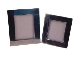 Lámpara de aluminio de alta calidad, florero de bola, marco de fotos de aluminio con mosaico de hueso, marco de fotos decorativo para mesa - Product Image 2