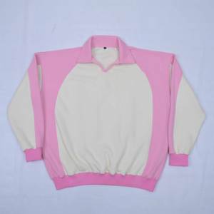 Sweat-shirt à col polo en molleton épais bicolore pour homme, personnalisable avec logo, style streetwear – Grande Vente, Haute Qualité - Product Image 4