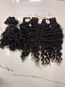 Raw Indian Burmese <b>Curly</b> Human Hair Bundles – 100% Unprocessed Temple Hair <b>Extensions</b> - Product Image 2
