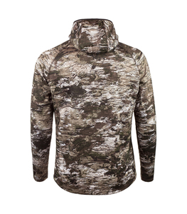 เสื้อฮู้ดดี้สำหรับล่าสัตว์ผู้ชาย ผ้าโพลีเอสเตอร์ 100% แบบทึบ แขนยาว น้ำหนักเบา ระบายอากาศได้ดี คุณภาพสูง รับผลิตแบบ OEM/ODM ขายส่ง - Product Image 2