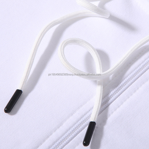 Sudaderas con capucha personalizadas baratas impresas sublimación en blanco lisas atléticas de buena calidad con cremallera para hombre - Product Image 3