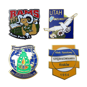 Special <strong>Department</strong> Badge <strong>Custom</strong> Gold 3D Metal Badge with Hollow Soft Enamel Lapel Pin Use on Hat or Uniform Accessories - Product Image 6