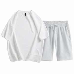 2026 Wholesale 2 Piece <b>Twin</b> <b>Set</b> Summer Tracksuit Sport T Shirt Short <b>Set</b> For Men's Cotton Breathable Cotton Casual Matching <b>Set</b> - Product Image 1