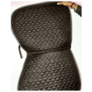 Almohadilla de sillín negra con diseño Zigzag, sillín de doma de caballo - Product Image 5