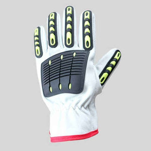 Guantes de Rescate Ligeros, Guantes de Protección de Seguridad Personalizados para el Trabajo, Guantes de Bombero Impermeables al por Mayor, Guantes de Cuero Vacuno Resistentes al Fuego - Product Image 2
