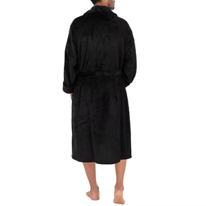 Albornoz de Lujo Personalizado para Hombre, de Invierno, Manga Larga, Transpirable, 100% Algodón Velour, con Bolsillos, Estampado Deportivo para Equipos, Venta al por Mayor - Product Image 6