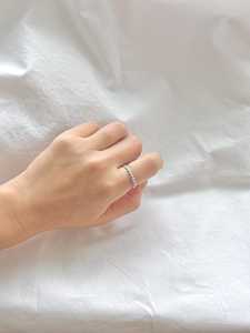 Bague en argent sterling 925 massif torsadée, bague minimaliste empilable en argent massif, bijoux en gros pour femmes et hommes - Product Image 2