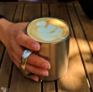 Stainless Steel Coffee <b>Mugs</b> Camping Double Wall BPA Free Metal Tea Cup Wide Handle - Product Image 5