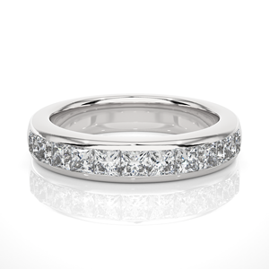 Natural Diamond Anniversary <b>Ring</b> 18K Gold Fine Jewelry Custom Design in Princess Cut Diamond <b>Ring</b> from Indian Suppliers - Product Image 1