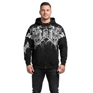 Sudadera con Capucha Negra para Hombre Tapout, con Estampado de Dragón, Diseño Deportivo, Corte Regular, Invierno, Impresión Digital, 100% Algodón - Product Image 3