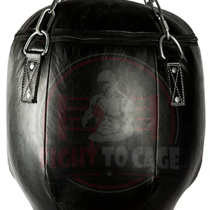 Black Color Leather Uppercut <b>Boxing</b> Punching Bag for Gym MMA OEM Service Customized Design Heavy-Duty EPE Filled Eco-Friendly - Product Image 6