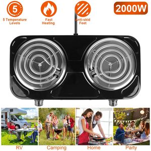 Fornello a Induzione Portatile 2000W con Doppio Bruciatore, 5 Livelli di Temperatura, in Acciaio Inossidabile - Product Image 3