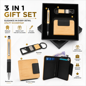 Custom Logo Personalized <b>Printing</b> Metal & PU Leather Pen and Card Holder Gift Set for Business Promotional Use - Product Image 4