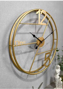 Metal <b>wall</b> <b>clock</b> enhances overall harmony of a well-designed room premium feel makes it a thoughtful and stylish gift option - Product Image 4
