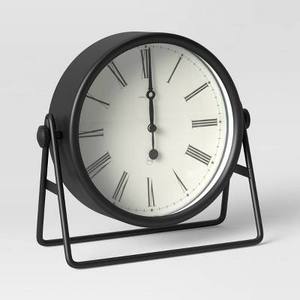 Minimal Industrial Metal Desk <b>Clock</b> For Office Decoration With Silent Mechanism And Stylish Compact Structure - Product Image 3