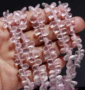 Cuentas Pulidas de Cuarzo Rosa Natural en Forma de Pera, Gema Rosa para Fabricación de Joyas, Proveedor Mayorista, Venta al por Mayor, Comercio Internacional B2B - Product Image 2