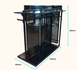 OEM Factory Vietnam's Modern Detachable Metal <b>Display</b> <b>Rack</b> with Holes Powder Coated Easy Assembly - Product Image 1