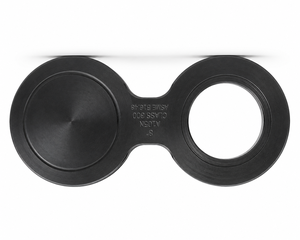 หน้าแปลนเหล็กกล้าคาร์บอน ASTM A105N แบบฟอร์จ ยี่ห้อ C-Way พรีเมียม ขนาด 8 นิ้ว แบบ Spectacle Blind Flange มาตรฐาน ASME B16.48 คลาส 300 RF สำหรับระบบน้ำแรงดันสูง - Product Image 3