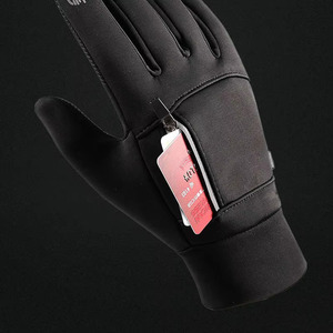 Gants d'hiver unisexes pour le cyclisme, imperméables au vent et à l'eau, antidérapants, en polyester et nylon, compatibles avec les écrans tactiles, chauds, pour la course à pied et la course en plein air - Product Image 3