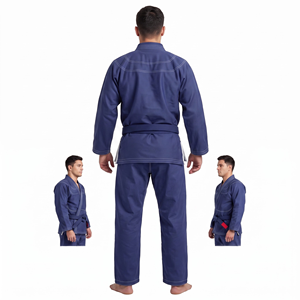 Kimono d'arts martiaux léger unisexe - Uniforme d'entraînement avec genoux renforcés - Product Image 2