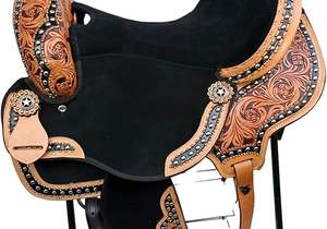 Silla de Montar de Cuero de Alta Calidad para Principiantes en Doma y Senderismo - Silla de Senderismo Transpirable, Cómoda y Duradera con Estribos y Almohadilla para Rancho - Product Image 6