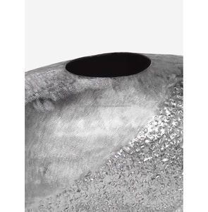 แจกันโลหะพื้นผิวสีเงินสมัยใหม่สําหรับตกแต่งบ้านด้วยแจกันโต๊ะสมัยใหม่ชุบนิกเกิลเงินสําเร็จรูปและแจกันดอกไม้ - Product Image 3