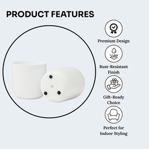 Maceta Colgante Grande de Hierro para Jardín |   Maceta Resistente de Estilo Bohemio para Exteriores - Product Image 3