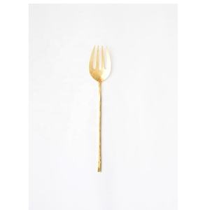 Vajilla decorativa de lujo para hotel y restaurante, juego de servidor de ensaladas, hecho a mano, con mango de horquilla - Product Image 1